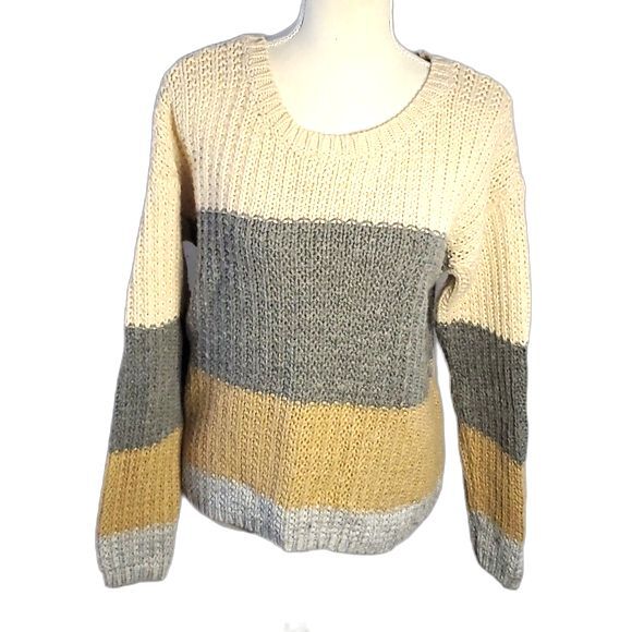 Sweater Crew Neck Wool Blend Multicolor Size XL - Picture 1 of 5